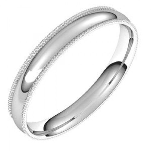 Sterling Silver 3 mm [cv First